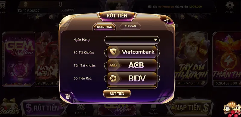 Rut tien tu sunwin ve ngan hang